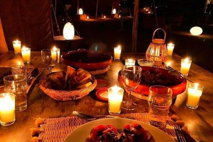 Marrakech: Agafay Desert Camel, Quad Bike & Dinner Show - Berber music, dance, and the live fire show