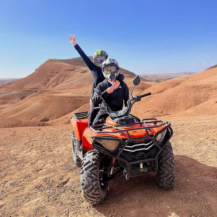 Marrakech: Agafay Desert Camel Ride & Quad with Dinner Show - Sunset over the Atlas Mountains
