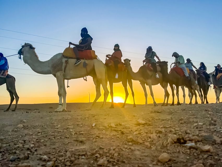 Marrakech: Agafay Desert Escape with Quad or Camel Ride - Moroccan dinner under the night sky