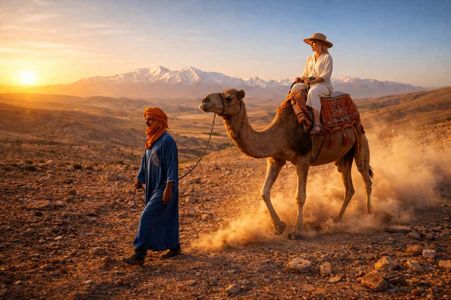Marrakech: Agafay Desert Escape with Quad or Camel Ride - Camel ride: quiet, scenic, and a little bumpy