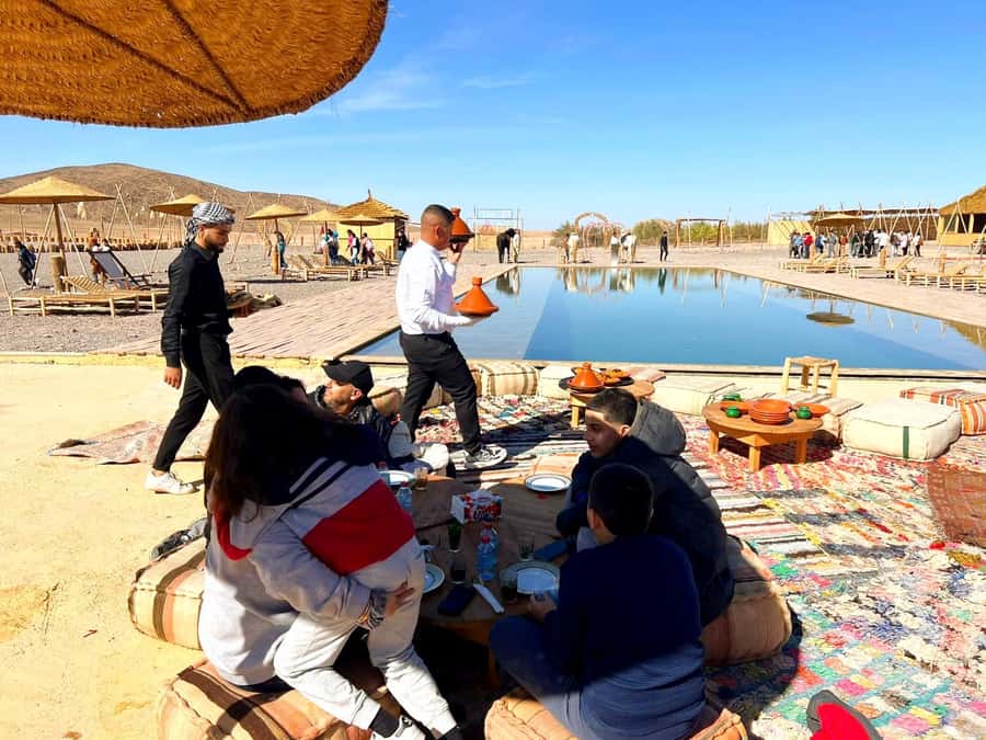 Marrakech: Agafay Desert Quad Biking & Dinner Show - A three-course Moroccan dinner after dark
