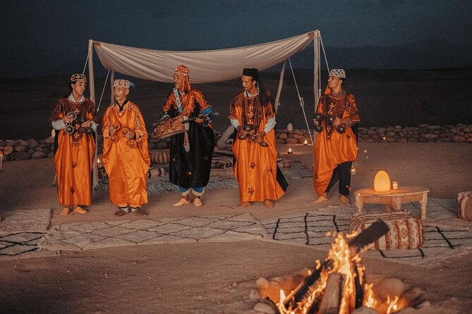 Marrakech: Agafay Desert Quad Biking Tour with Dinner-Show - Music, campfire, and the final fire show