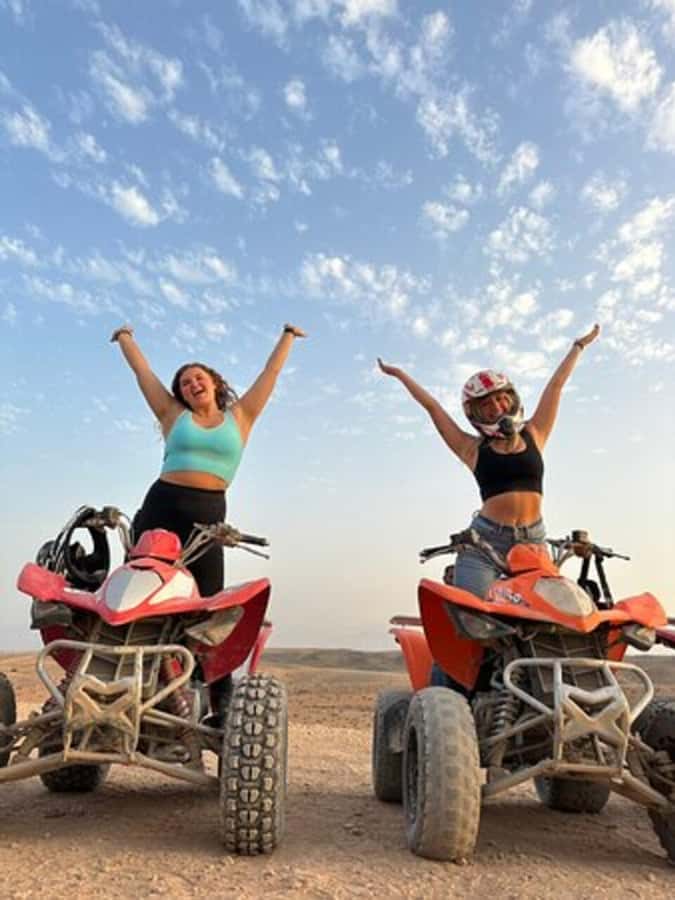 Marrakech: Agafay Desert Quad Biking with Dinner & Show - Sunset over the rocky desert