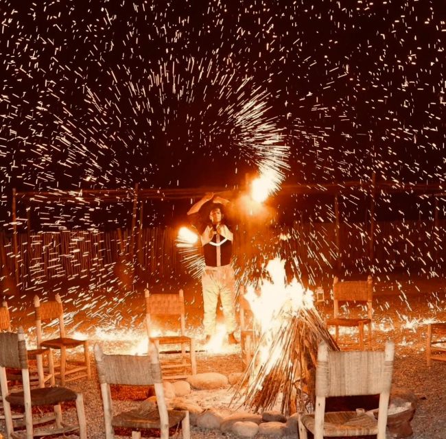 Marrakech: Agafay Desert Quad, Camel Ride & Dinner Show - A short camel ride at golden hour