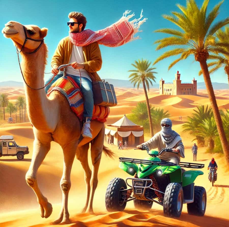 Marrakech: Agafay Desert Quad, Camel Ride & Dinner Show - Berber music, dancing, and the fire show