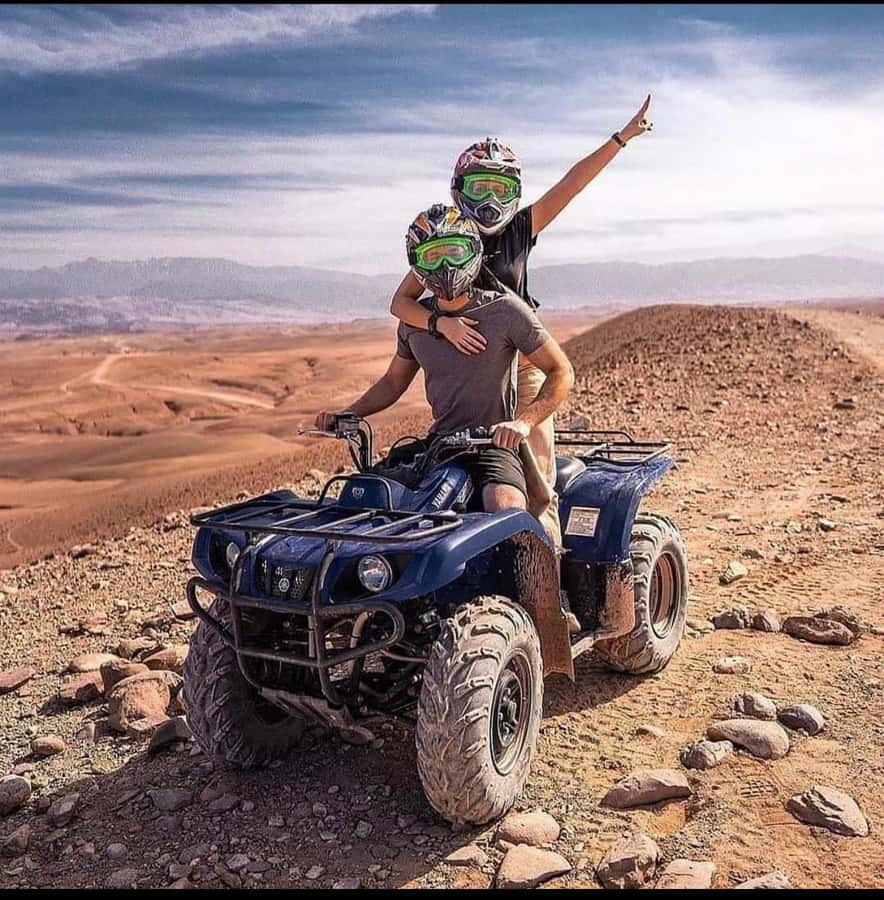 Marrakech: Agafay Desert Quad, Camel Ride & Dinner Show - Pickup from Marrakech and the ride to Agafay