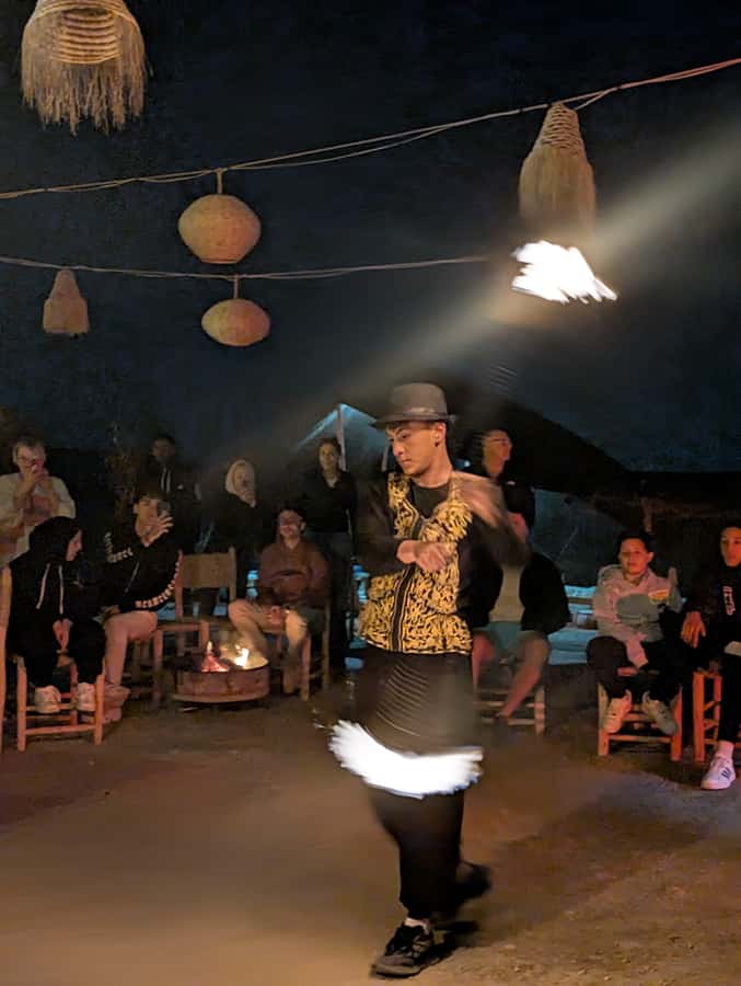 Marrakech: Agafay Desert Quad & Camel Rides, Dinner & Show - Dinner at the Camp Under the Stars