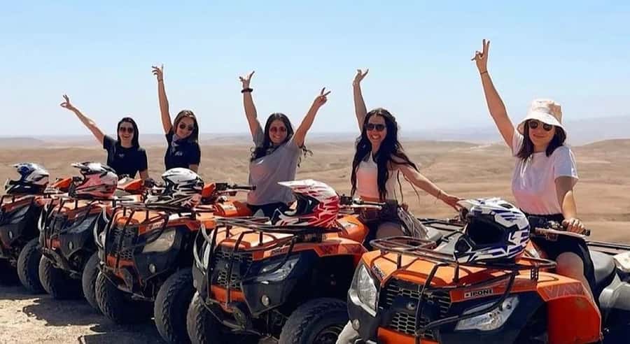Marrakech: Agafay Desert Quad Camel Rides, Pool, Dinner Show - Cooling off at the desert pool