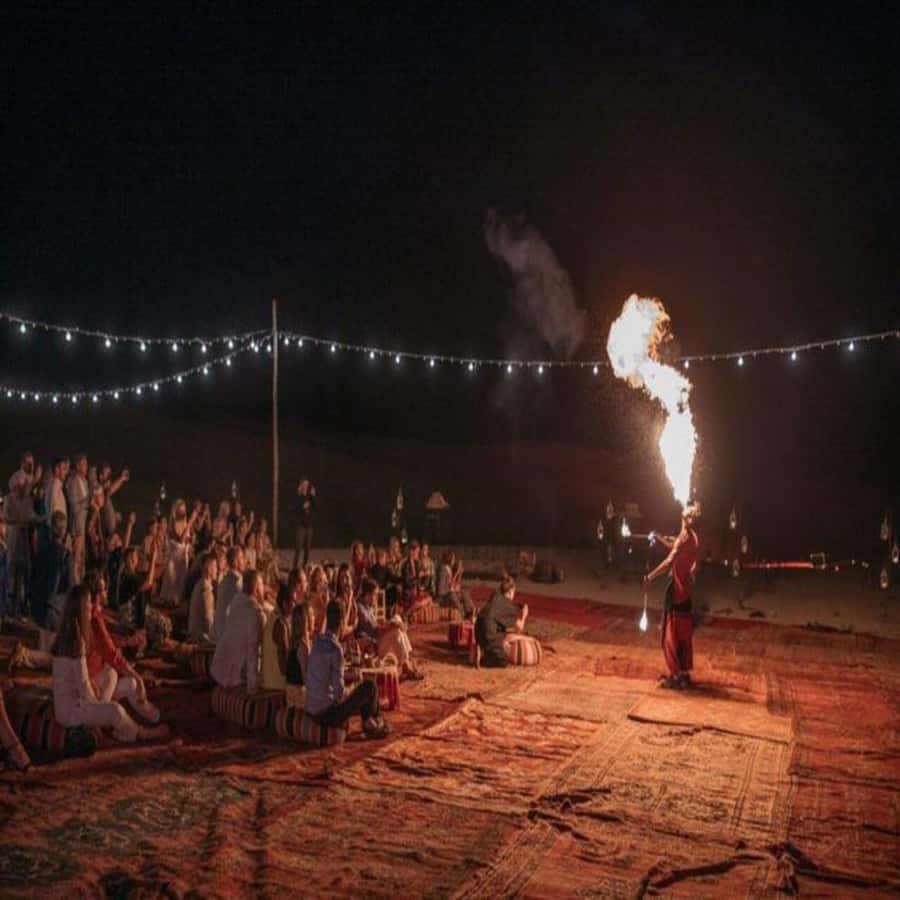 Marrakech: Agafay Desert Quad & Camel Rides with Dinner Show - A short camel ride at sunset