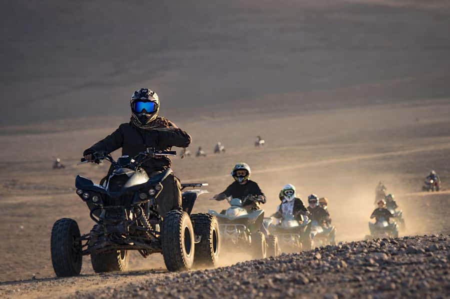 Marrakech: Agafay Desert Sunset Camel Ride, Quad & Dinner - A brief camel ride at sunset
