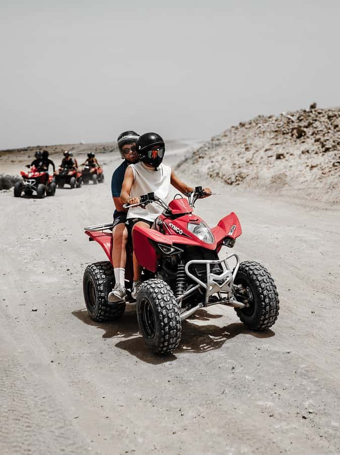 Marrakech: Agafay Desert Sunset Camel Ride, Quad & Dinner - One hour on a guided quad route
