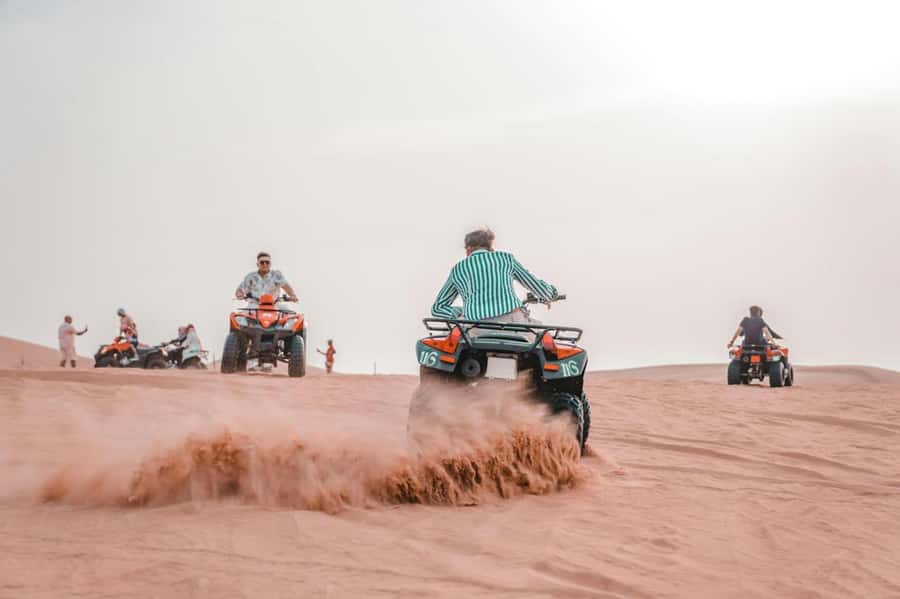 Marrakech: Agafay Desert Tour Quad bike & Dinner fire show - The argan oil visit adds more than a photo stop