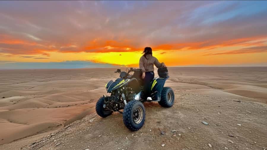 Marrakech: Agafay Desert Tour Quad bike & Dinner fire show - The drive from Marrakech sets the pace