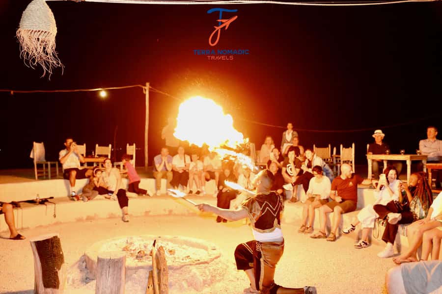 Marrakech: Agafay Dinner Show with Quad/Camel Ride and Pool - Sunset over Agafay’s rocky hills