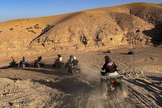 Marrakech: Agafay Quad Tour with Camel Ride, Dinner & Show - Agafay’s rocky views and photo break