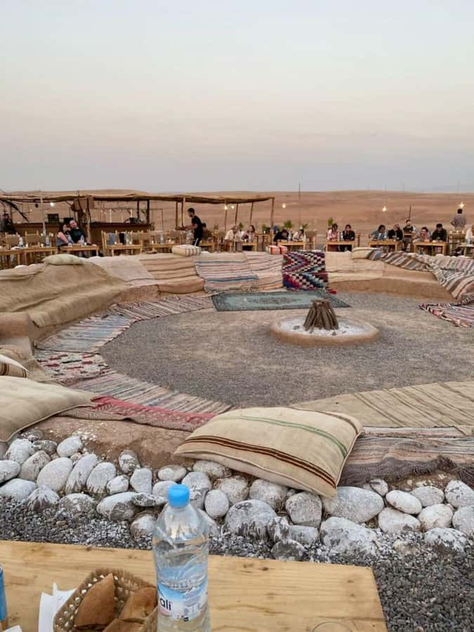 Marrakech: Camel & Quad Bike Tour with Sunset, Dinner & Show - Sunset over the Agafay Desert