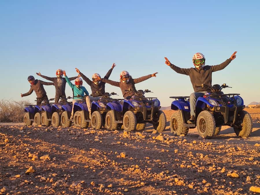 Marrakech: Desert and Palm Grove Quad Tour with Tea - The palm stop and the photo break