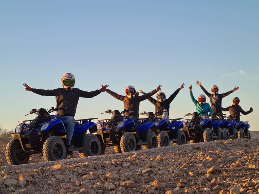 Marrakech: Desert and Palm Grove Quad Tour with Tea - The return ride through open terrain