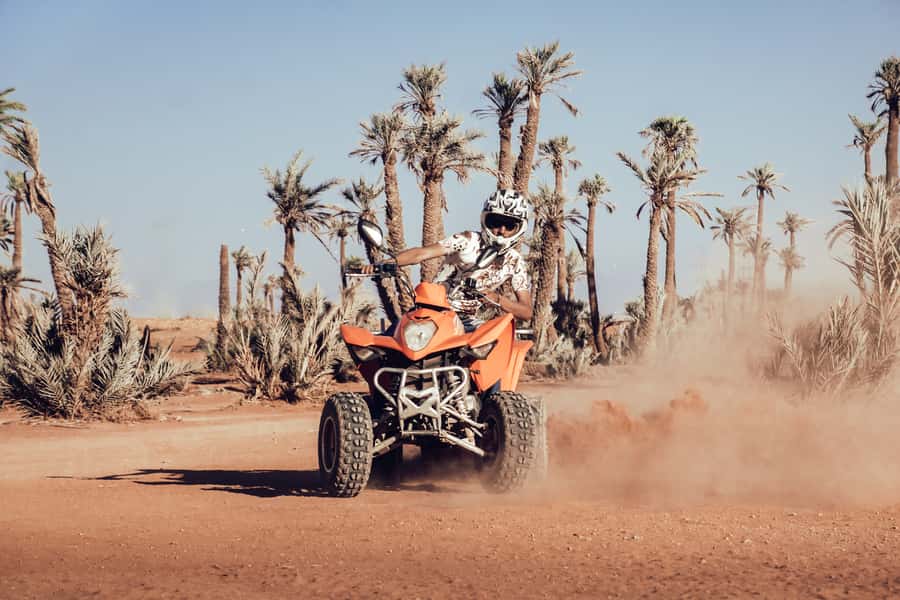 Marrakech: Desert and Palm Grove Quad Tour with Tea - Learning the quad before the real ride