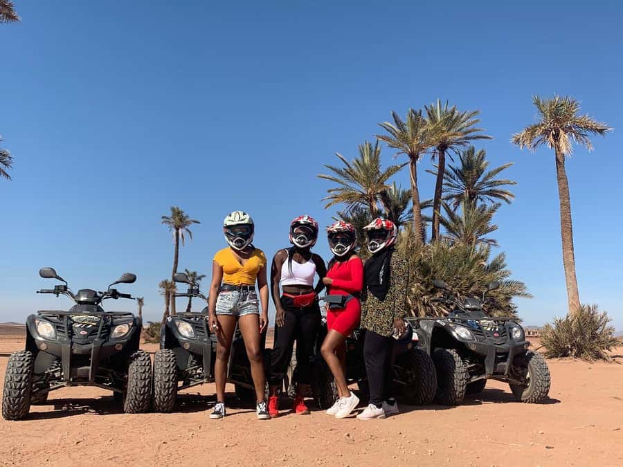 Marrakech: Desert and Palm Grove Sunset Quad Tour with Tea - Who should book this ride?