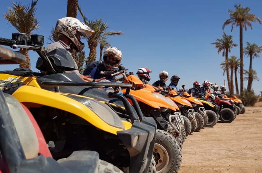 Marrakech Desert & Palm Grove Quad Bike Tour - Getting comfortable on an automatic quad