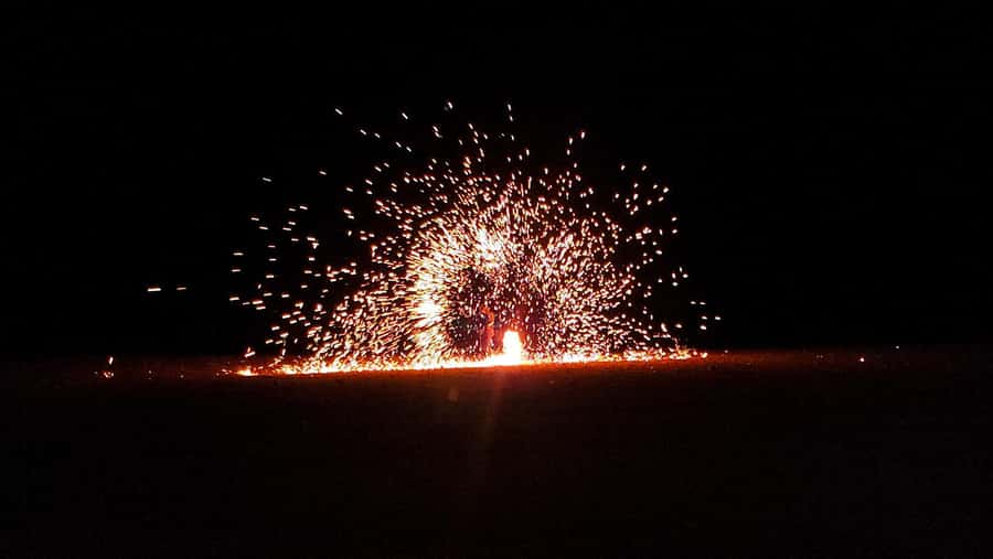 Marrakech Desert Sunset: Quad Biking, Dinner & Fire Show - Music, drumming, and the fire show