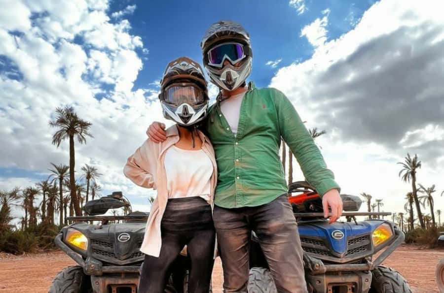 Marrakech: Dunes of the Palmeraie Quad Bike Ride with Tea - Riding the Palmeraie’s dirt trails