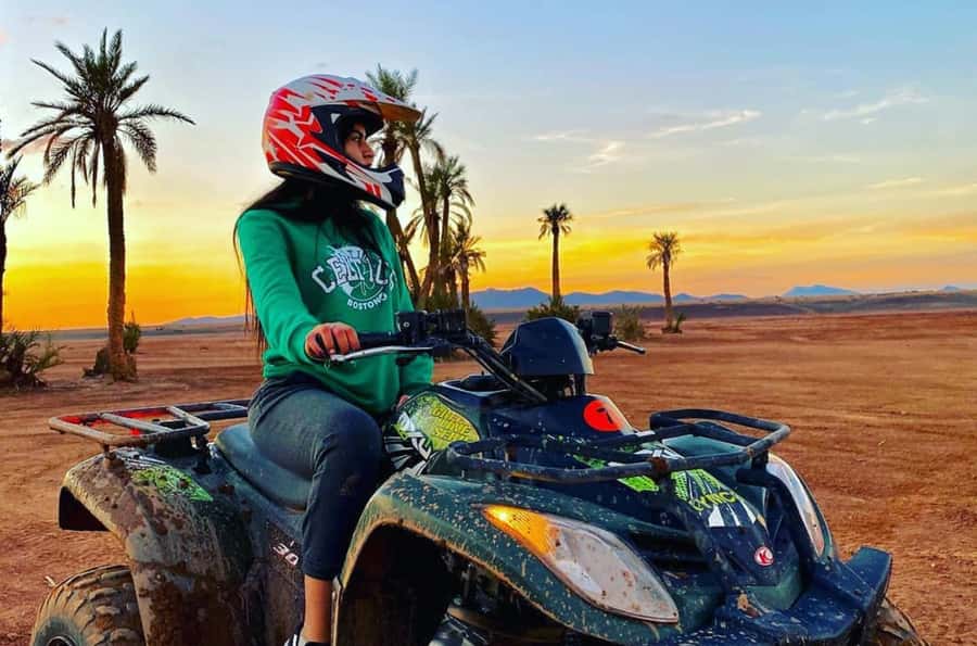 Marrakech: Dunes of the Palmeraie Quad Bike Ride with Tea - Getting comfortable with the quad