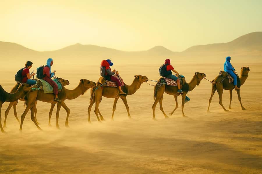 Marrakech/Fez: 3-Day Merzouga Desert Trip, Luxury ATV Option - Camp life, tents, and the night sky