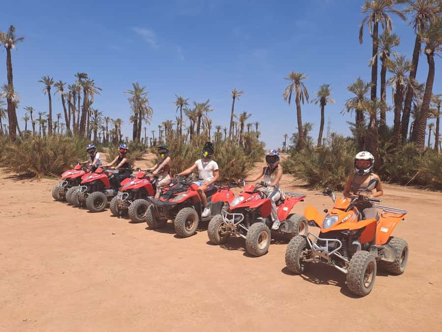 Marrakech: Guided Quad Bike and Camel Ride Tour with Tea - The quad briefing and first ride