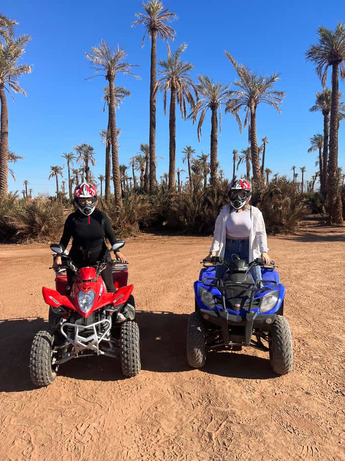Marrakech: Palm Grove and Jbilat Desert Quad Bike Tour - Guides, safety, and the feel of the ride