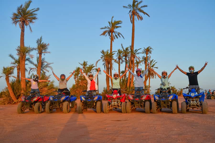 Marrakech: Palm Grove Quad Bike Tour - Leaving Jamaa El Fna for the palm grove