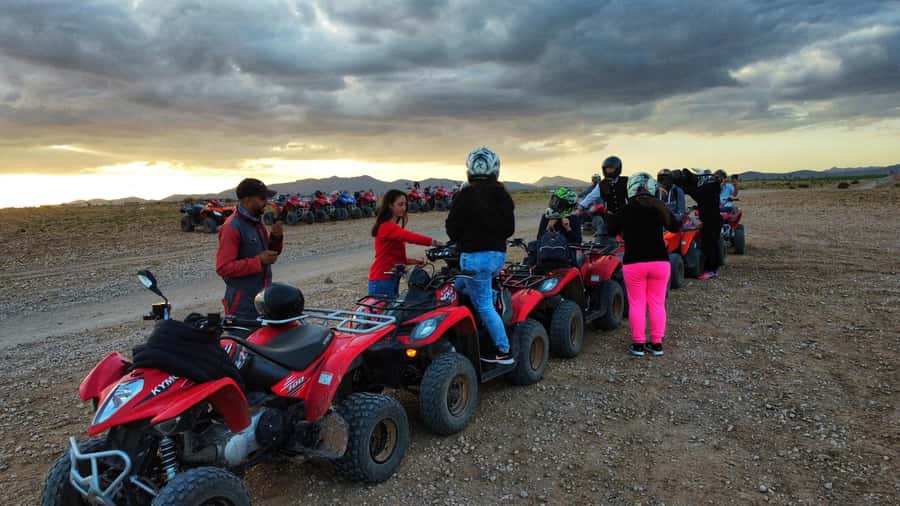 Marrakech: Palmeraie Guided Quad Biking Tour with Tea - Safety briefing, helmets, and getting comfortable
