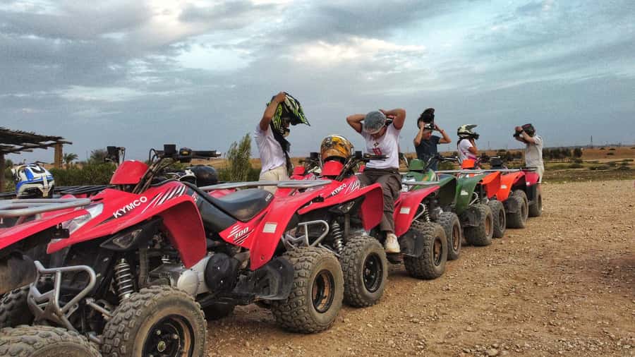 Marrakech: Palmeraie Guided Quad Biking Tour with Tea - Group size, pace, and the beginner question