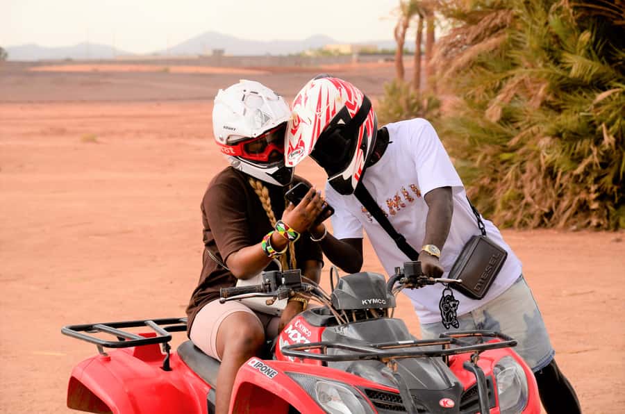 Marrakech: Palmeraie Guided Quad Tour with Tea Break - The first 45 minutes on the quad