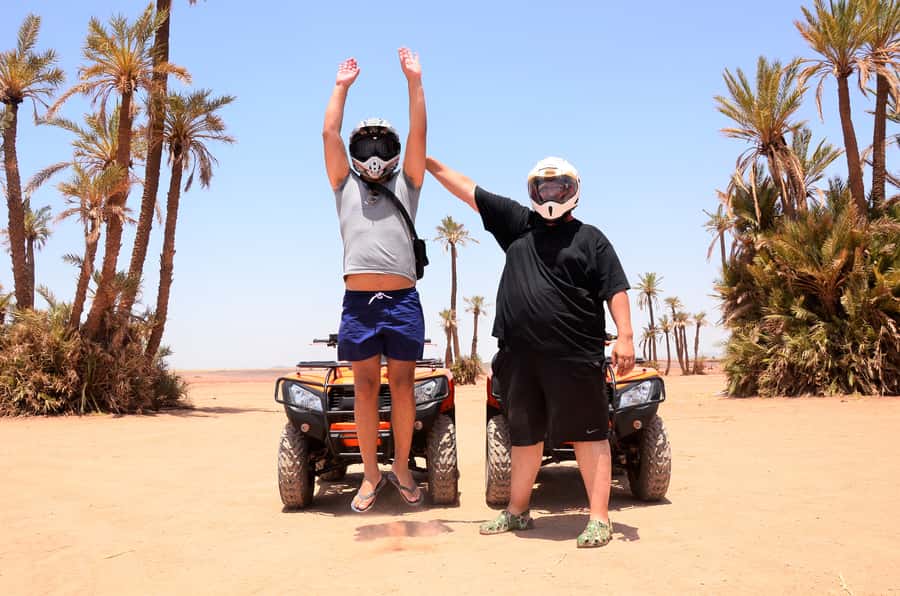 Marrakech: Palmeraie Guided Quad Tour with Tea Break - Guides, safety, and the human side