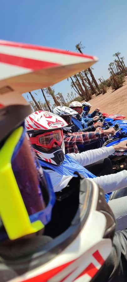 Marrakech: Palmeraie Private Quad Bike Experience - The photo stop and sunset views