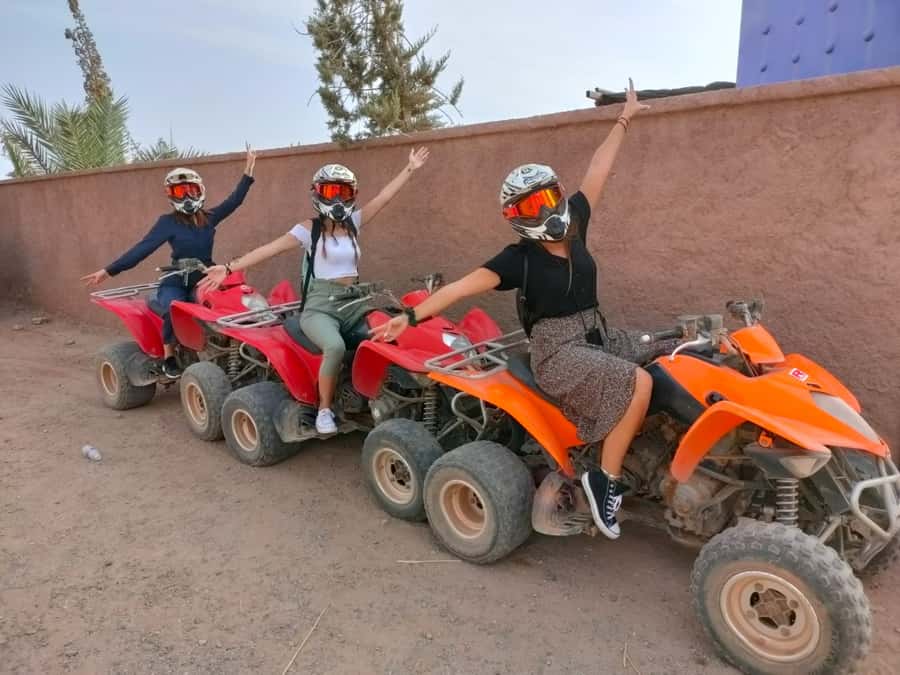 Marrakech: Palmeraie Quad Bike & Traditional Moroccan Spa - From Marrakech to the Palmeraie by air-conditioned car