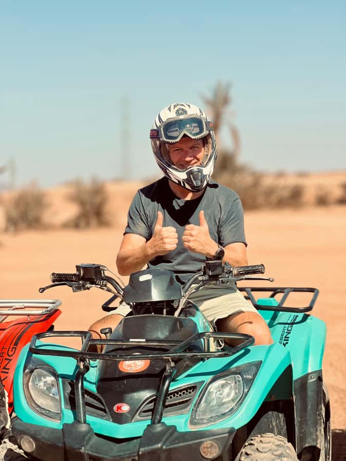 Marrakech: Quad activity in the Palmeraie with Tea break - Two hours through palms and desert tracks