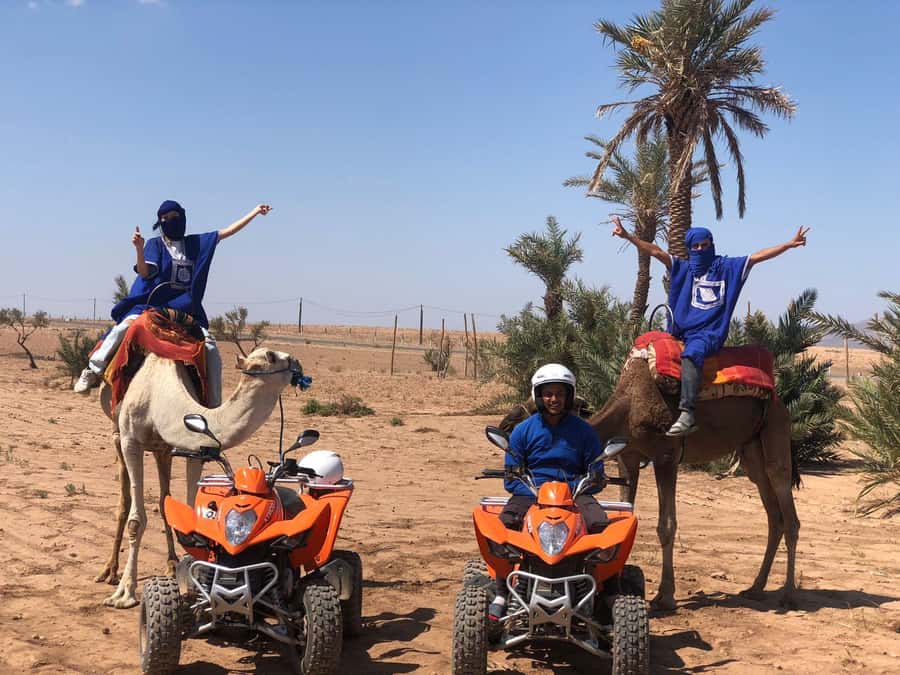 Marrakech: Quad Bike and Camel Ride Tour - Tea, bread, honey, and a Berber tent