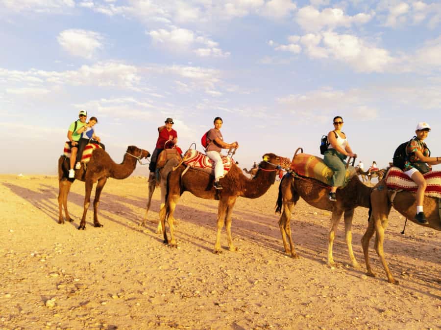 Marrakech : Quad Bike and Camel Ride with dinner in Agafay - A camel ride made for sunset photographs