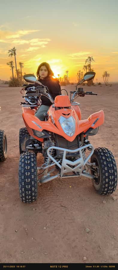 Marrakech: Quad excursion in the palm trees of Marrakech - Palm trees, village tracks, and the first photo stop
