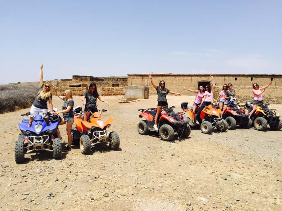 Marrakech: Quad Tour in Jbilets Desert with Palm Grove - Palm grove photo stop and Atlas Mountain views