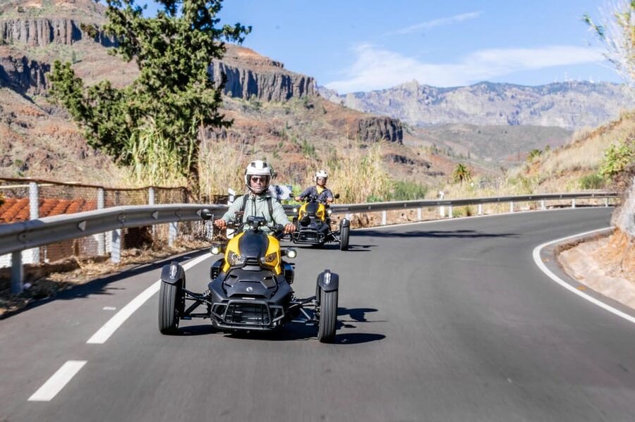 Maspalomas: Ryker Moto Tour to Fataga (Mountain buggy) - Leaving Maspalomas for the mountain roads