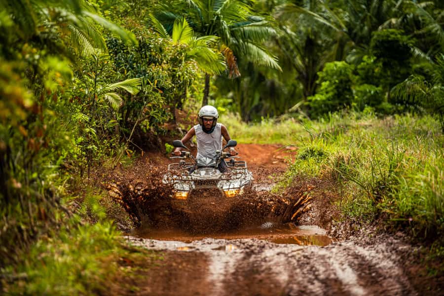 Mauritius: Bel Ombre Nature Reserve Quad Bike Tour - The two-hour route, from wheels to waterfall