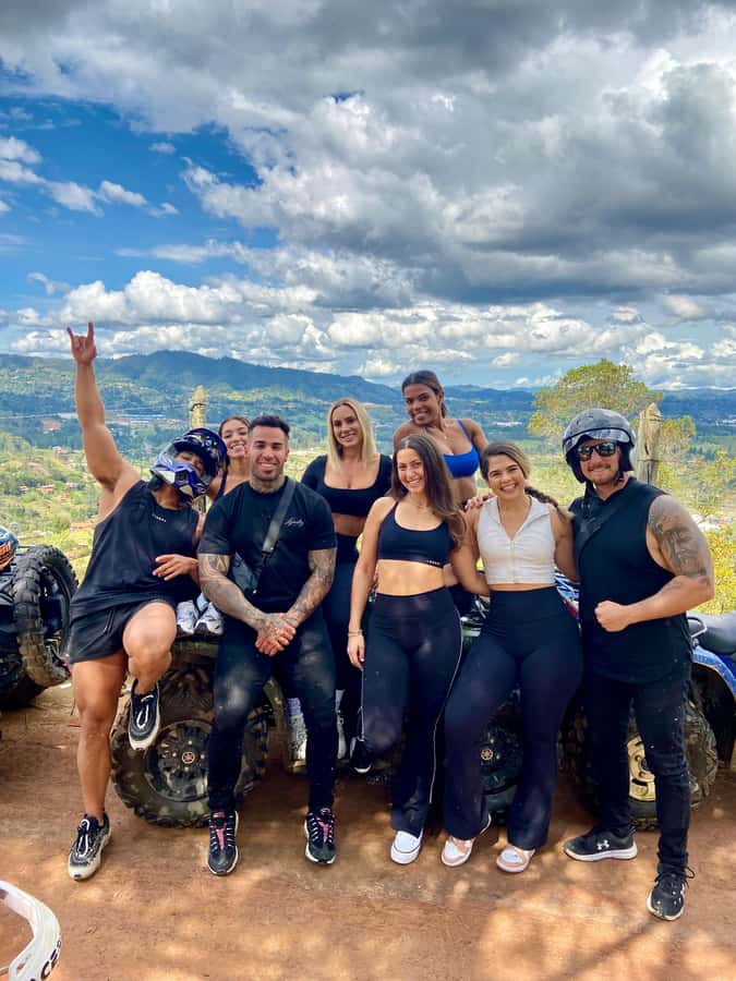 Medellin: ATV Tour 3 Mountains - The Guarne route: farms, fields, and open mountain views