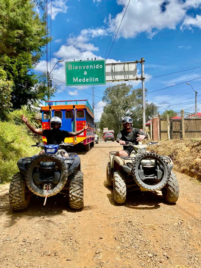 Medellin: ATV Tour 3 Mountains - Coffee, empanadas, and mountain trout