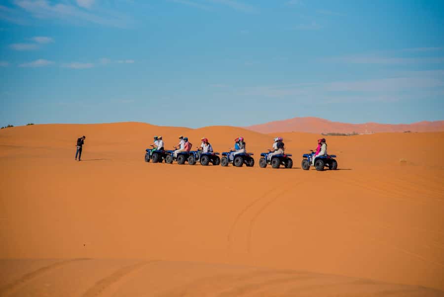 Merzouga : Adventure Quad Bike Safari, & Sandboarding - One hour across Merzouga’s golden dunes