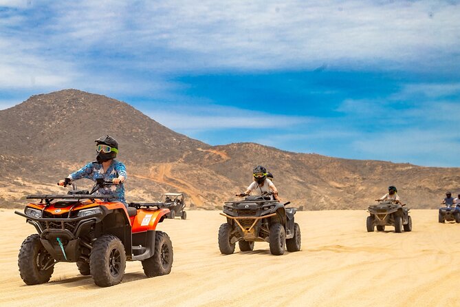 Migriño Beach And Dunes ATV Tour in Cabo - Pacific views, winter whales, and sunset light