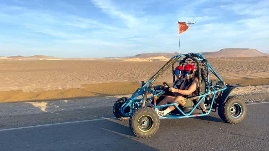 Mini Buggy GO KART in Paracas National Reserve - Yumaque Beach and its calm desert setting